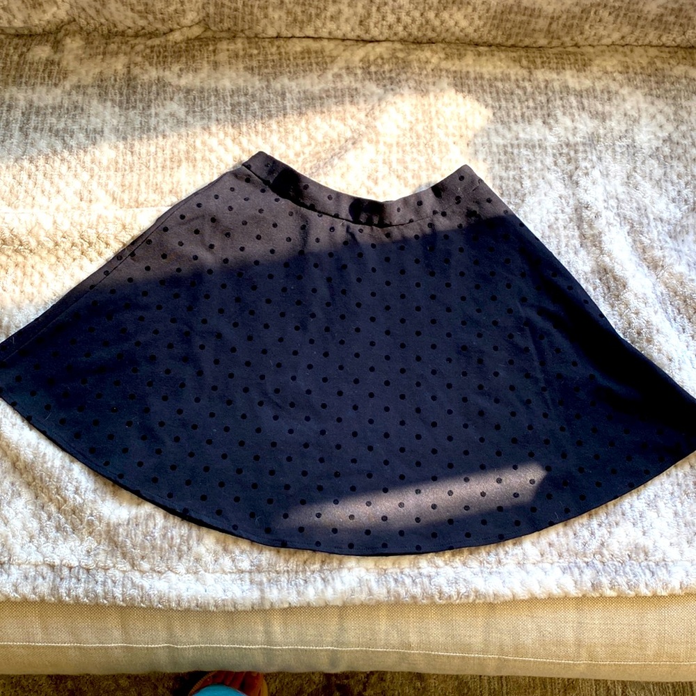 Madewell polka dot mini skirt